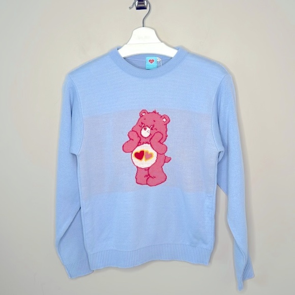 NWT Skinny Dip X Care Bears Love A Lot Bear Crop Sweater - Picture 3 of 13